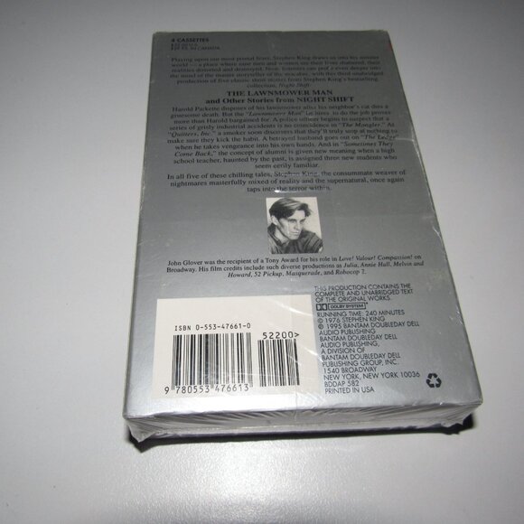 Stephen King The Lawnmower Man & Other Stories from Night Shift 4-Cassette Audio - Picture 2 of 2